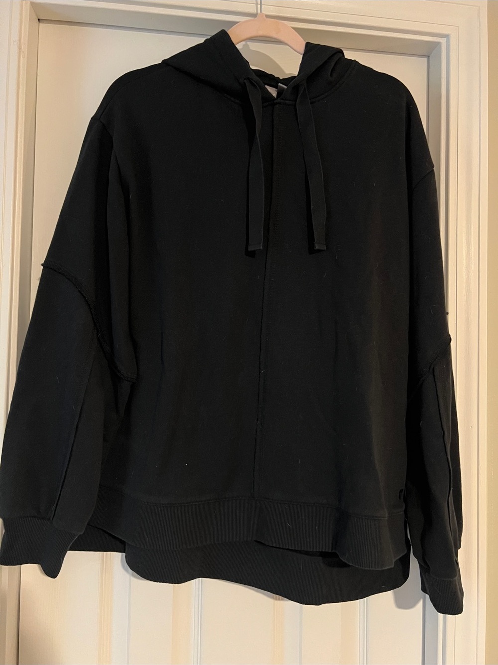 Sweaty Betty Black Oversized Hooded Sweatshirt